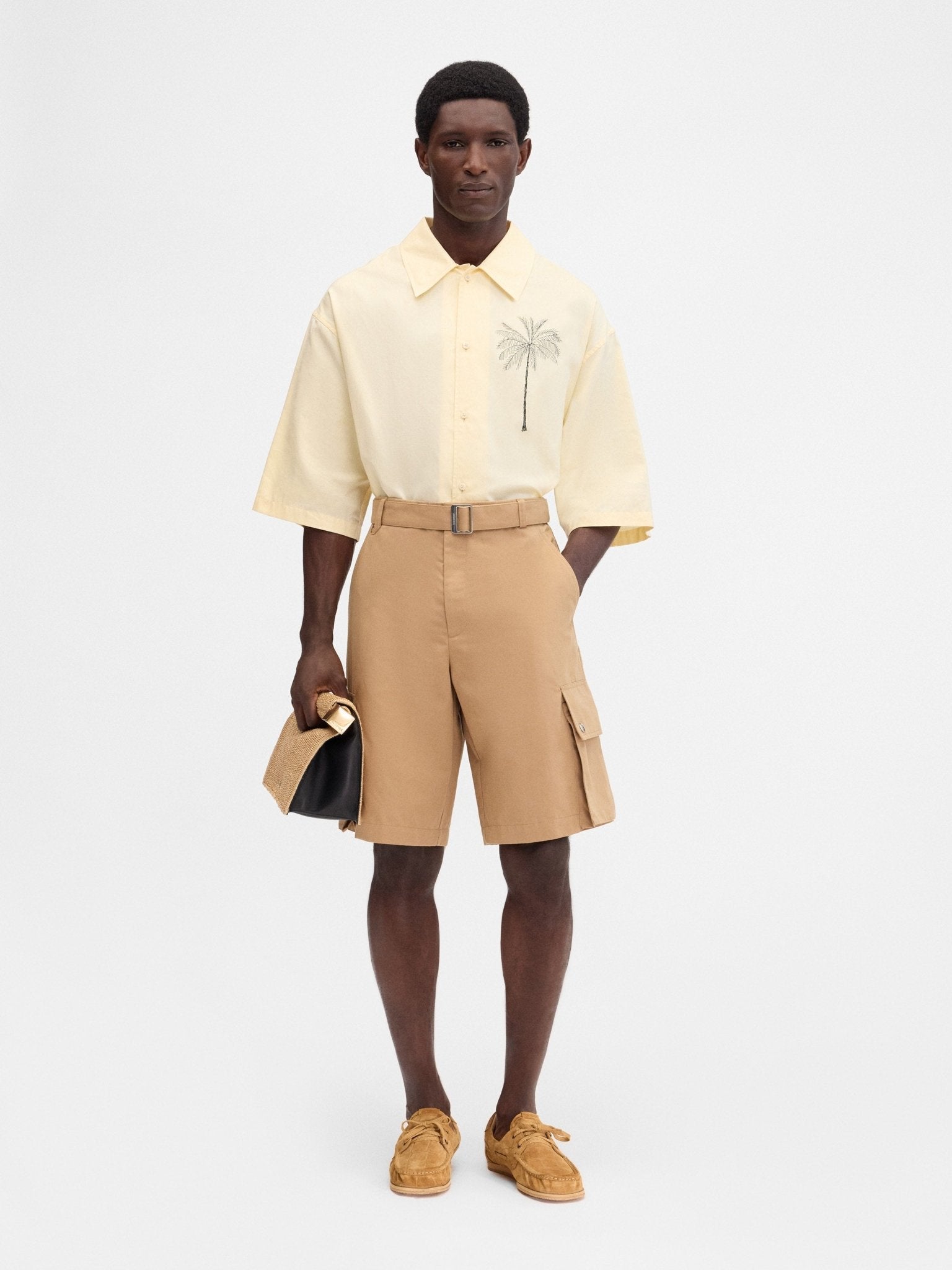 JACQUEMUS - Le cargo bermuda Camel