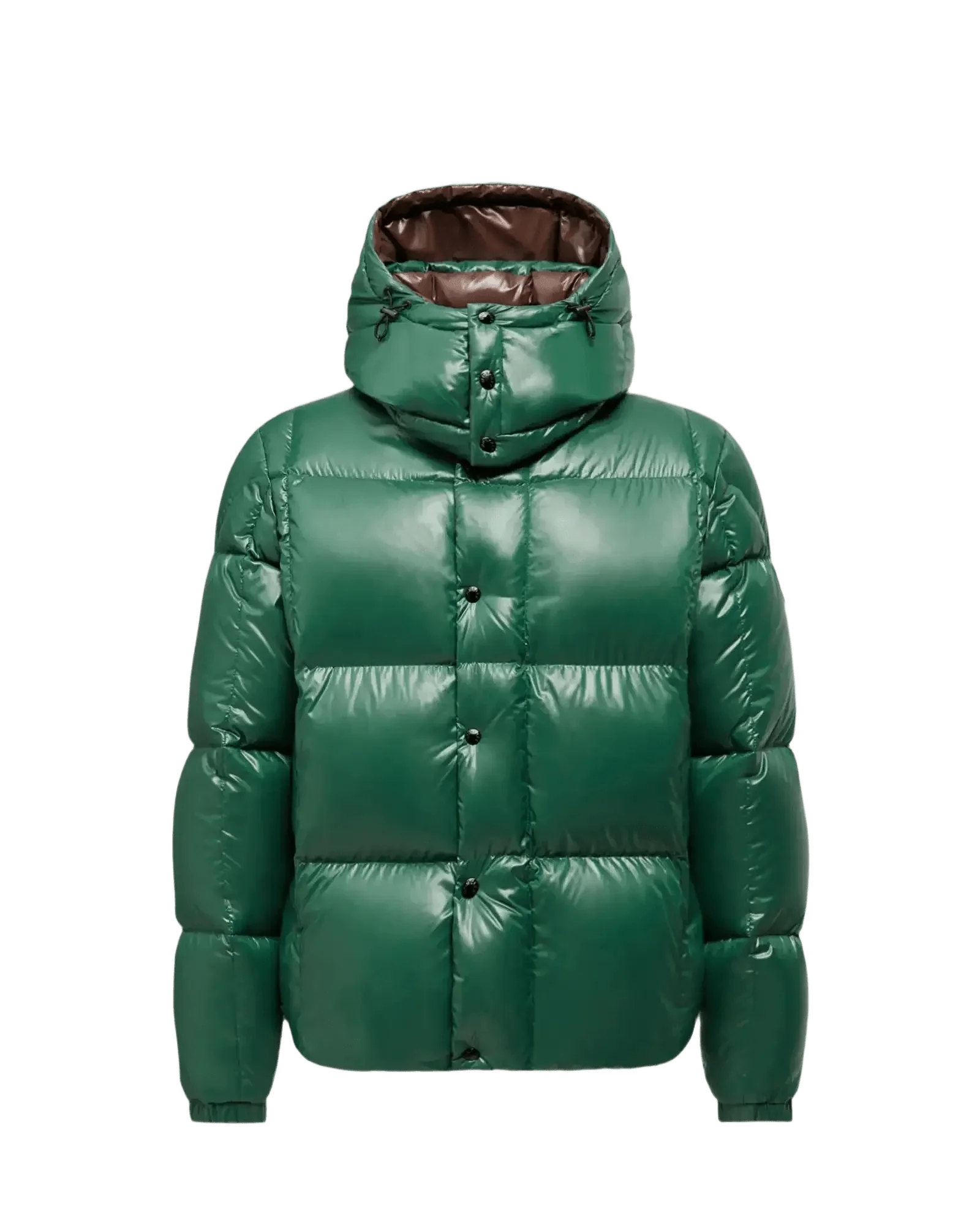 MONCLER - Doudoune courte à capuche Parana vert