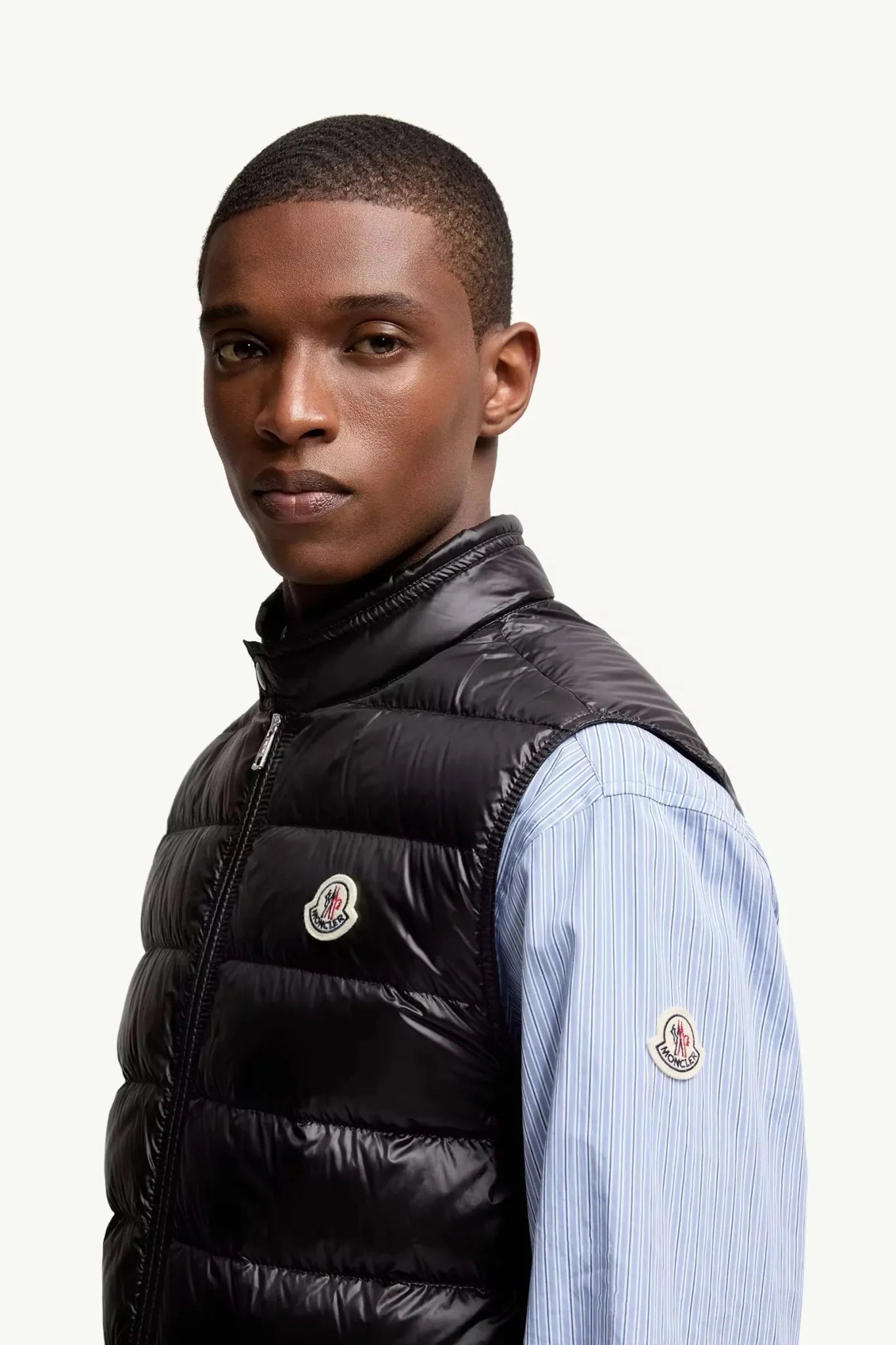 MONCLER - Doudoune sans manches Gui repliable noir