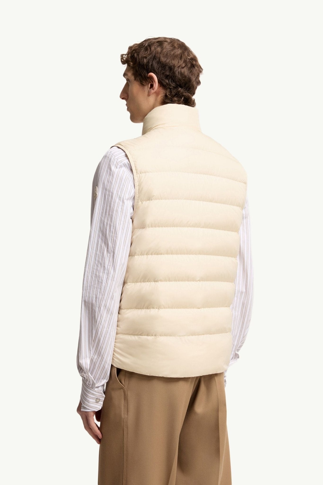MONCLER - Doudoune sans Manches Lechtal Beige clair