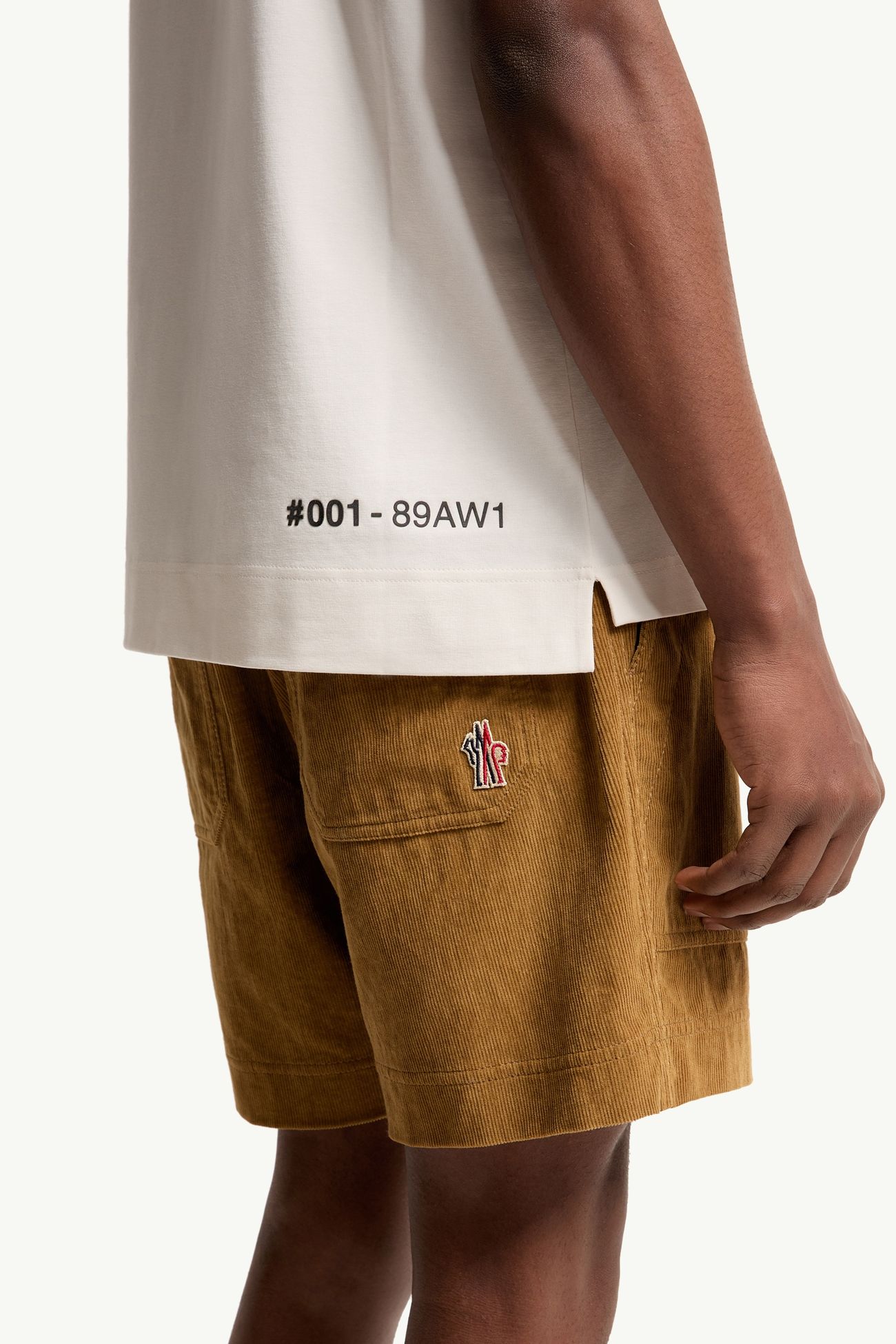 MONCLER - Logo Cotton Blend T-Shirt Blanc