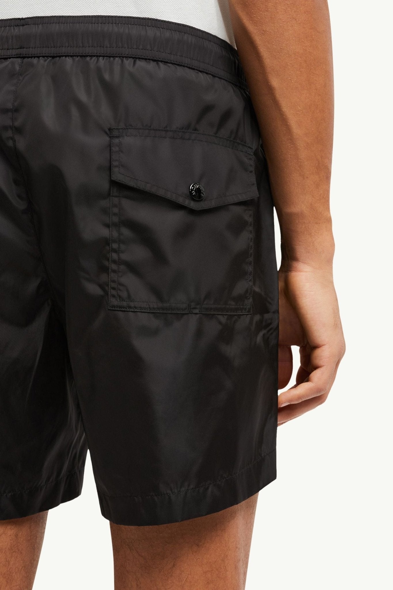 MONCLER - Short de Bain à Logo Noir