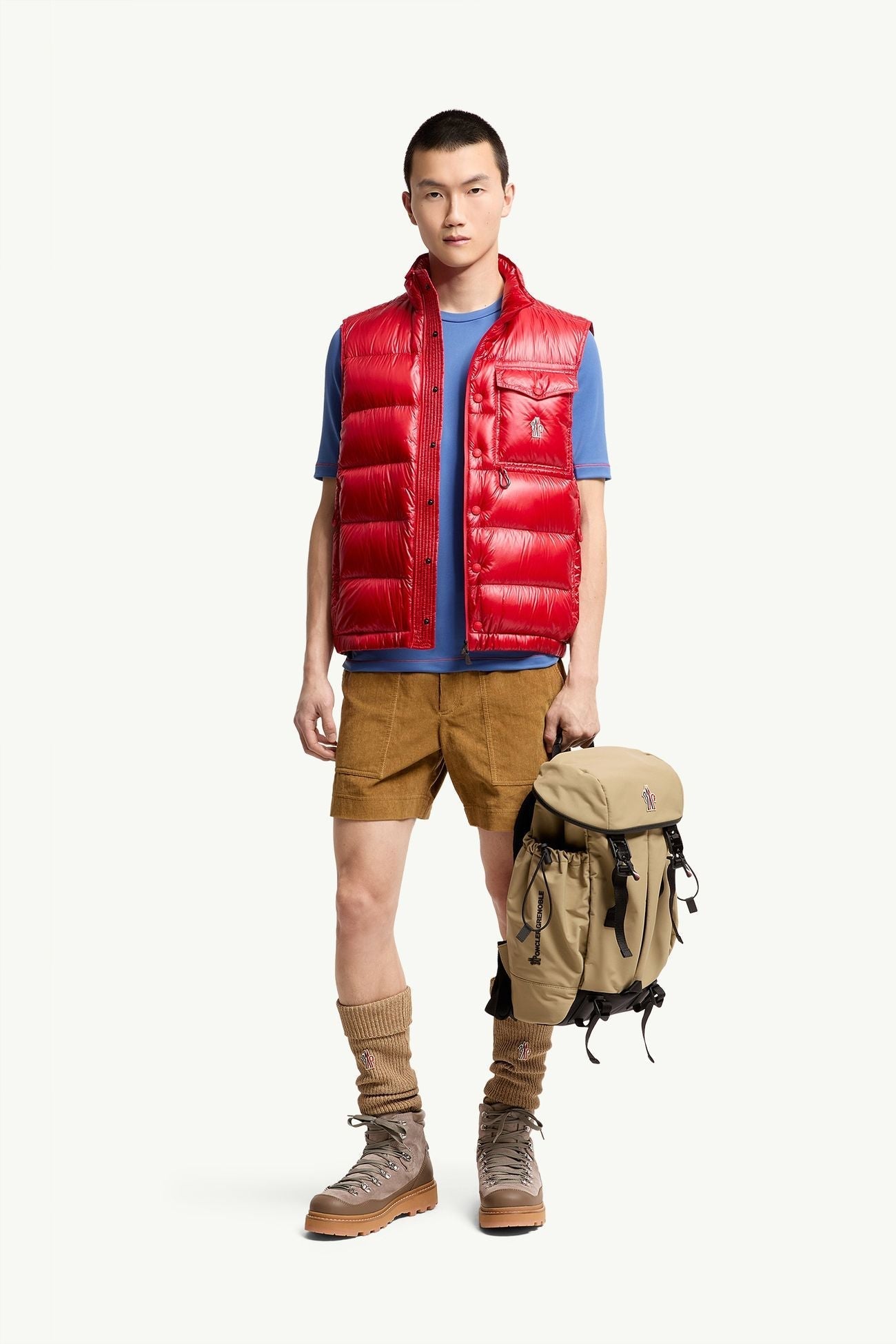 MONCLER GRENOBLE - Uychi Packable Down Vest Rouge