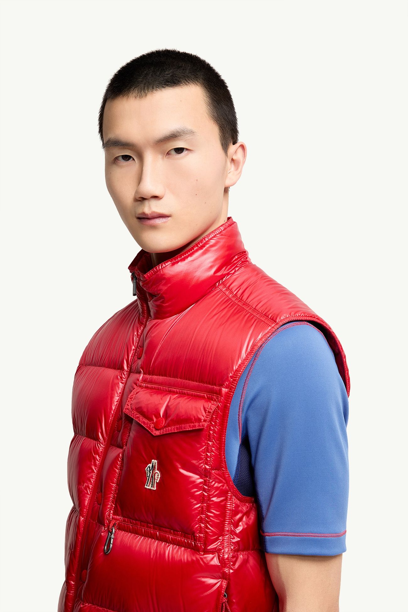 MONCLER GRENOBLE - Uychi Packable Down Vest Rouge