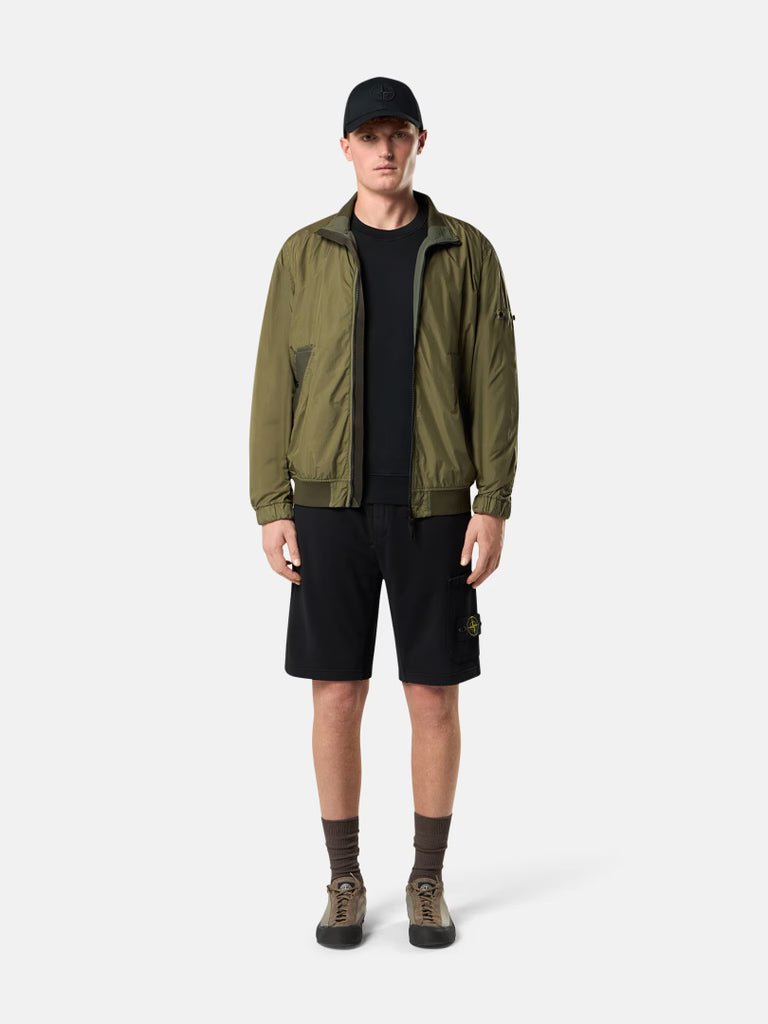 STONE ISLAND - Short de jogging coupe classique avec poche cargo Noir