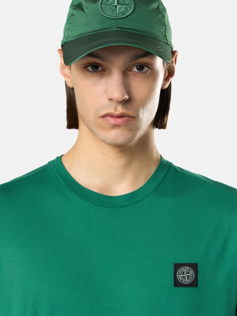 STONE ISLAND - T-shirt ajusté avec écusson boussole Vert malachite