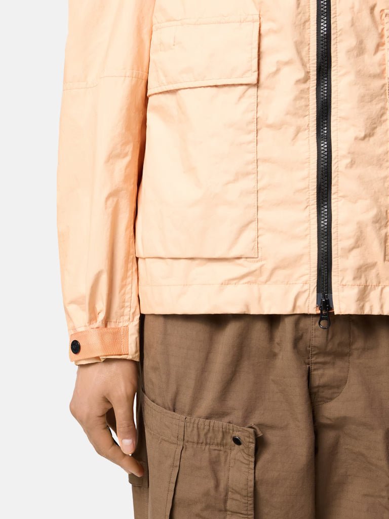 STONE ISLAND - Veste à capuche avec membrane imperméable Rose plâtre
